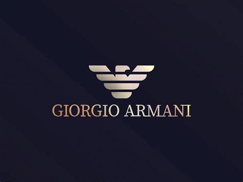 Download Gold Giorgio Armani Logo Wallpaper | Wallpapers.com