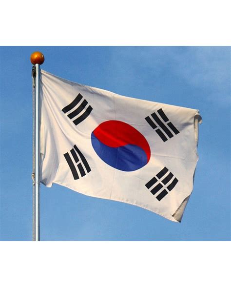 Bandera Corea del sur exterior • BanderasEuropa.com