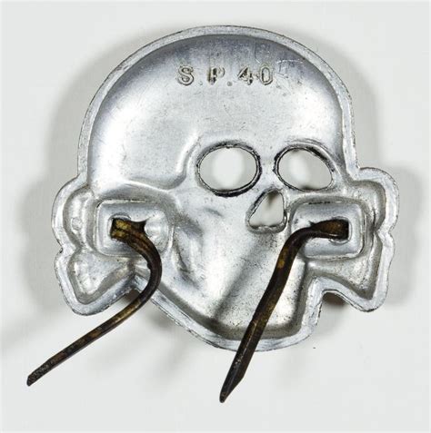 Sold Price: SS TOTENKOPF HAT INSIGNIA - March 5, 0116 10:30 AM EDT