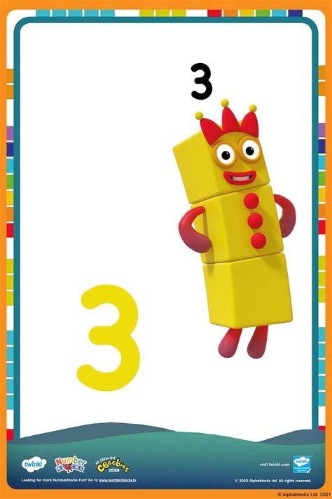 Numberblocks: Numberblock 3 | Activities, Numbers, Fun