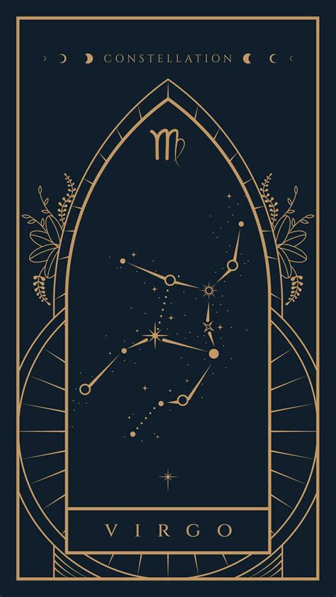 Virgo Constellation Zodiac Illustration 25679120 Vector Art at Vecteezy