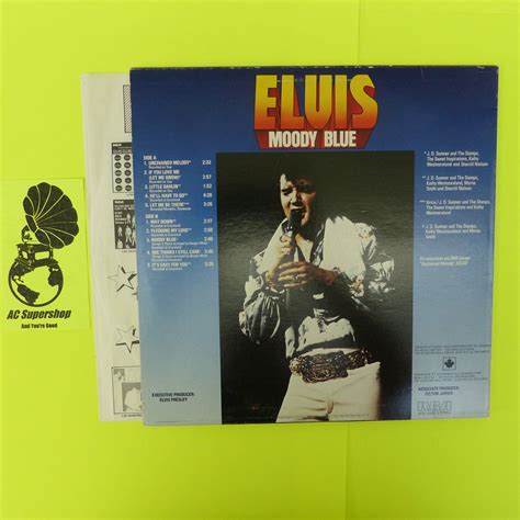 Elvis Presley Moody Blue - LP Record Vinyl Album 12" | eBay