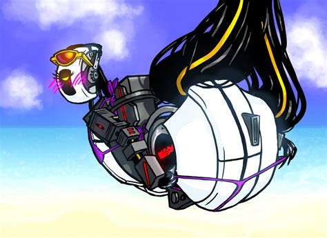 GLaDOS at the Beach by DeepChrome on DeviantArt