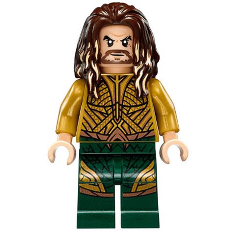 LEGO DC Super Heroes Aquaman - Dark Brown Long Hair (76085) Minifigure - Walmart.com - Walmart.com