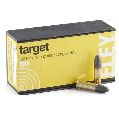 Eley Target Ammunition, .22LR, LRN, 40 Grain, 500 Rounds - 296685, .22lr Ammo at Sportsman's Guide