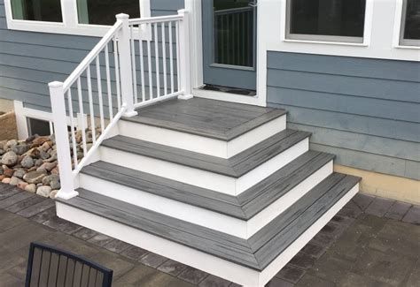 composite steps patio - Google Search in 2020 | Patio stairs, Outdoor stairs, Front porch steps