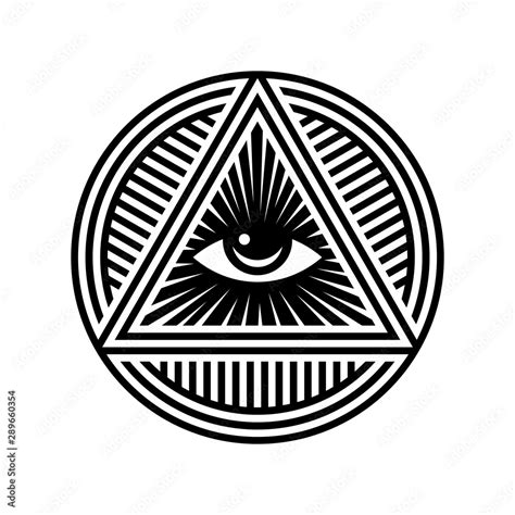 New World Order Symbol with All-Seeing Eye of Providence. Novus Ordo ...