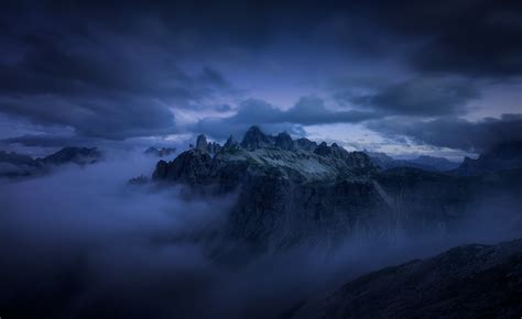 Mountains Cliff Covered Under Fog Mist 5k, HD Nature, 4k Wallpapers, Images, Backgrounds, Photos ...