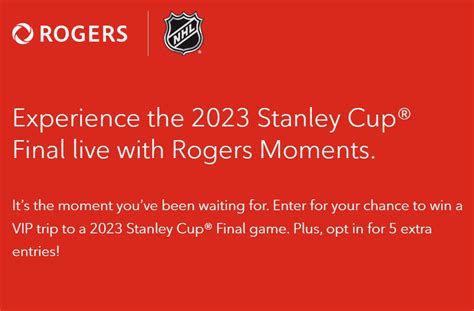 Rogers Stanley Cup Contest: Win a VIP trip to a 2023 Stanley Cup Final ...