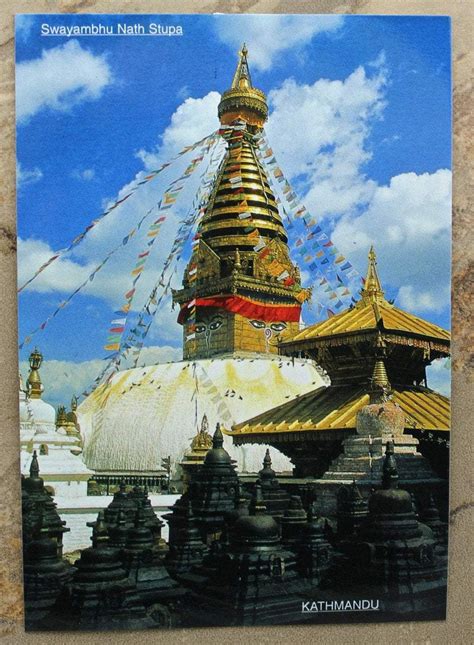 Swayambhunath Stupa Postcard - DharmaShop