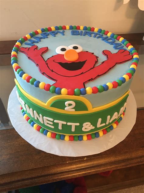 Sesame Street/Elmo cake | Elmo cake, Cake, Desserts