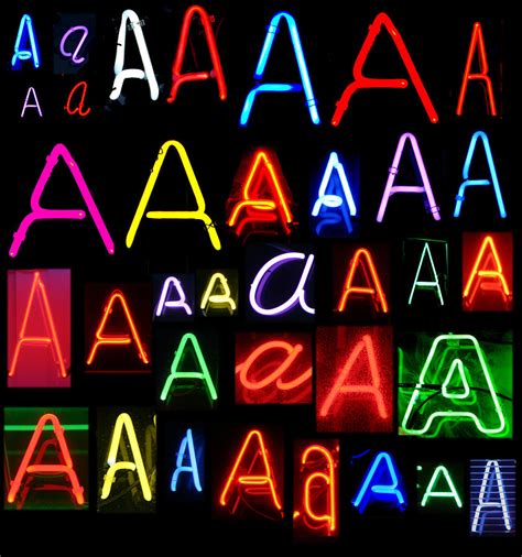 Neon series letter A Photograph by Mike Ledray - Fine Art America