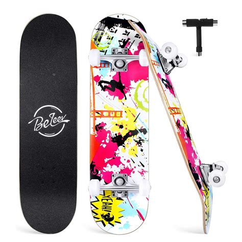 Buy Beleev Skateboards for Beginners 31x8 Complete Skateboard for Kids ...