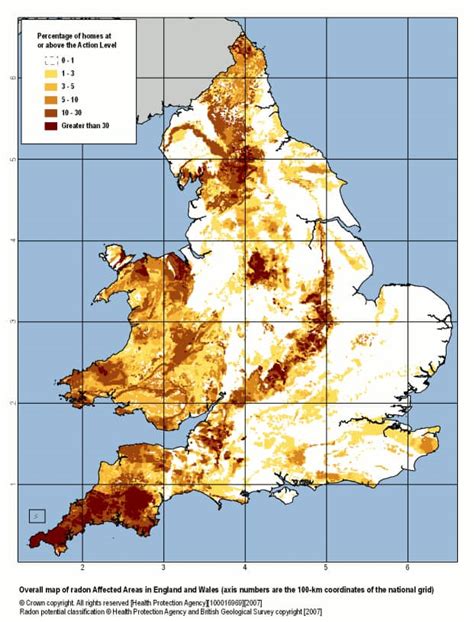 Radon Gas Map | UK Map of Radon | Timberwise