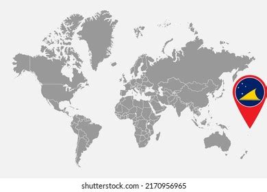 Pin Map Tokelau Flag On World Stock Vector (Royalty Free) 2170956965 ...