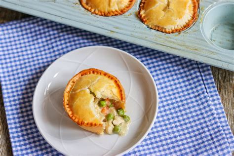 Muffin Tin Chicken Pot Pies (mini chicken pot pies with pie crust) - Fab Everyday