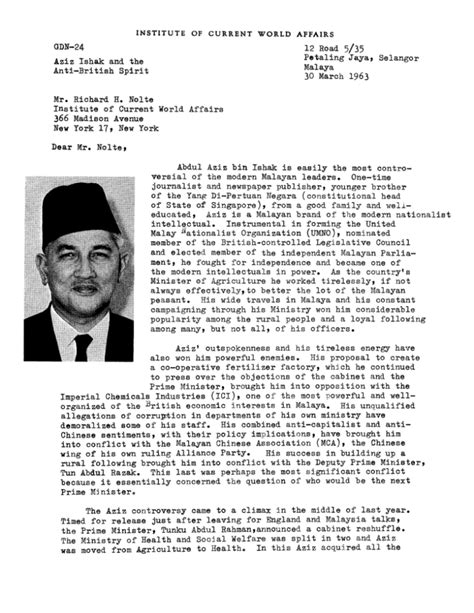 Aziz Ishak and the Anti-British Spirit