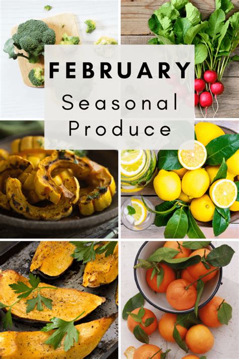 February Seasonal Produce – My Family Dinner