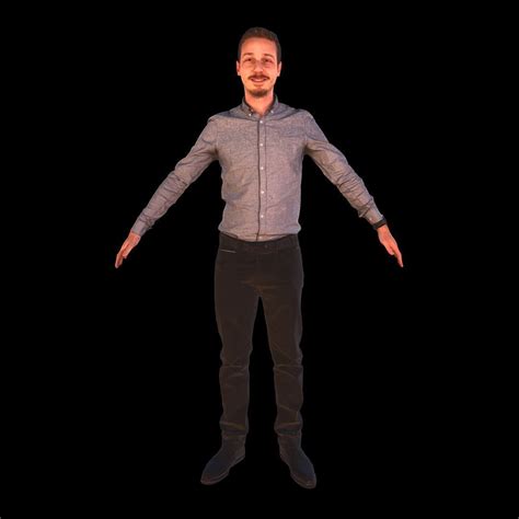 Rt033 - Male T-Pose A-Pose 3D model | CGTrader