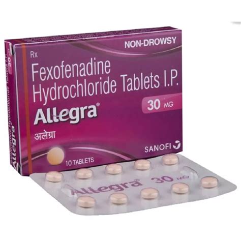 Allegra Tablet (30mg) (10tab) | Buy on Healthmug