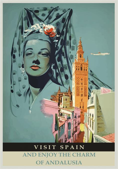 Travel Poster Spain Vintage Free Stock Photo - Public Domain Pictures