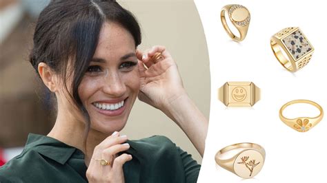 24 best signet rings for women - the 2022 pinky ring trend Meghan Markle loves | HELLO!