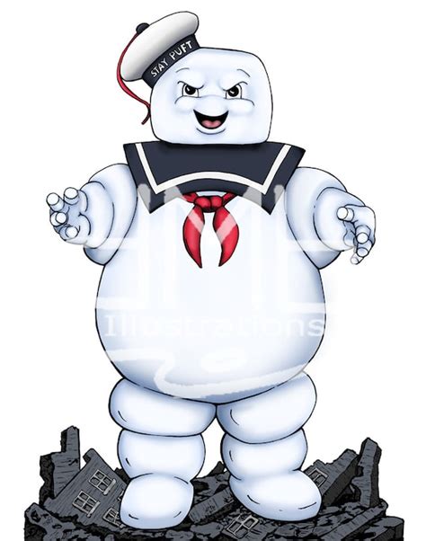 Ghostbusters Stay Puft Marshmallow Man Stand-up Or Print ...