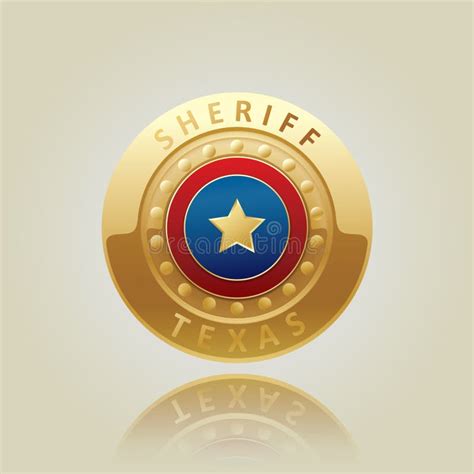 Sheriff Texas Badge. Vector Illustration Decorative Design Stock Vector ...