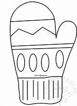 Winter coloring Page Printable Mitten Template – Coloring sketch template