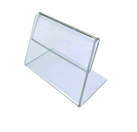 Clear Transparent Acrylic Display Table Tag Name Card Holder Stand Size, For Office at Rs 30 in ...