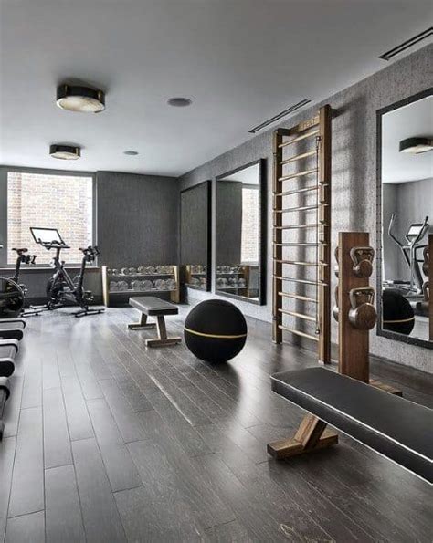 Top 40 Best Home Gym Floor Ideas - Fitness Room Flooring Designs