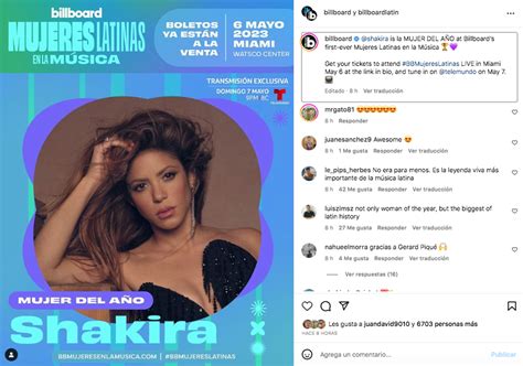 Shakira será homenajeada por Billboard: “Es la definición de mujer en ...