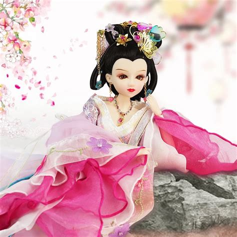 35cm Traditional Chinese Girl Dolls Collectible Dolls With Flexible 14 ...