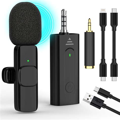 Professional Wireless Lavalier Microphone, Lapel Microphone Wireless ...