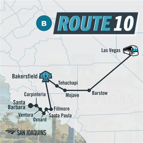 Route 10: Santa Barbara to Las Vegas - Amtrak San Joaquins