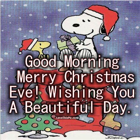 Snoopy Good Morning Christmas Eve Quote Pictures, Photos, and Images ...