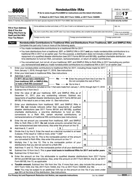 form 8606 for roth conversion - Fill Online, Printable, Fillable Blank ...