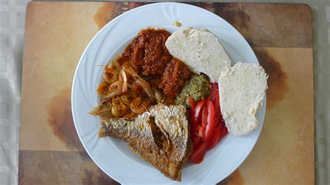 kenkey and fish shrimp and fresh pepper - a photo on Flickriver