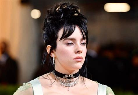 Billie Eilish on the red carpet for the 2022 Met Gala, May 2nd, 2022 at the Metropolitan Museum ...