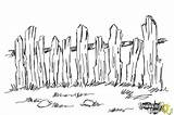 How To Draw A Fence  DrawingNow sketch template