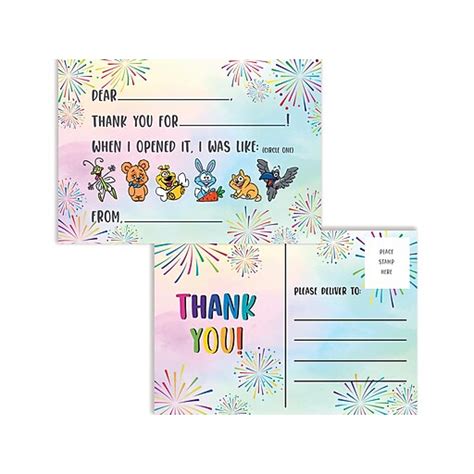 Better Office Thank You Card, 4.25" x 6", Multicolor, 50/Pack (64633 ...