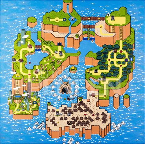 Super Mario World Map - Eventeny