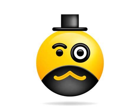 Monocle Emoji stock vectors - iStock