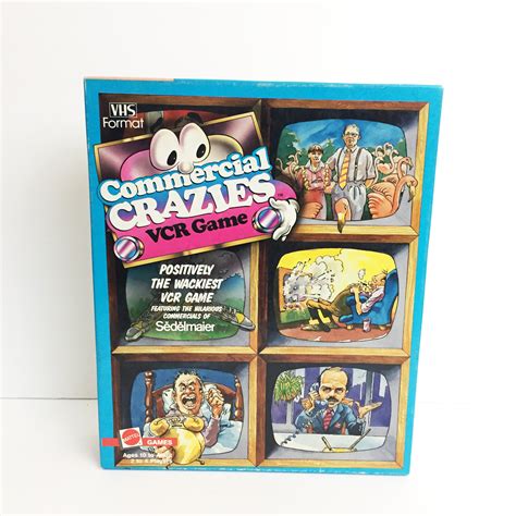 Vintage Mattel Commercial Crazies VCR Video Board Game | Etsy