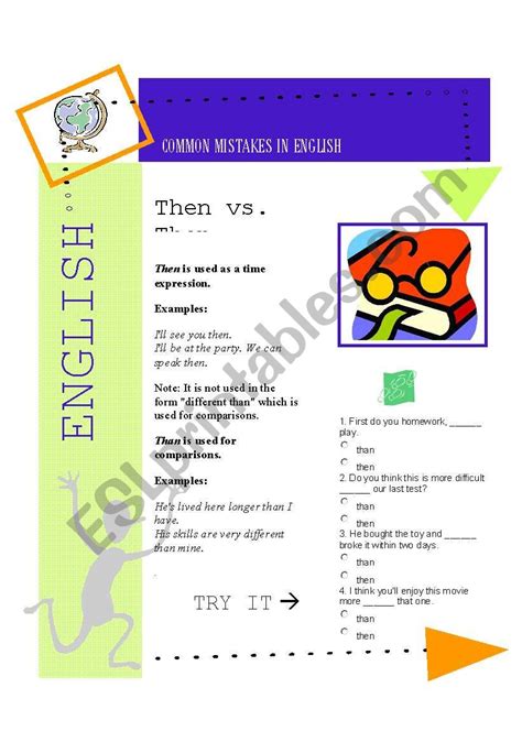 30++ Then Vs Than Worksheet – Worksheets Decoomo