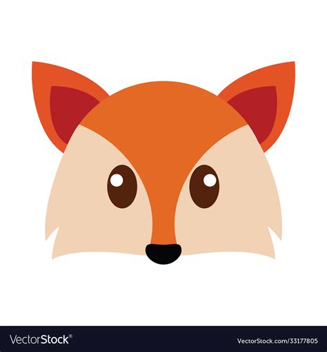 Fox head cartoon Royalty Free Vector Image - VectorStock