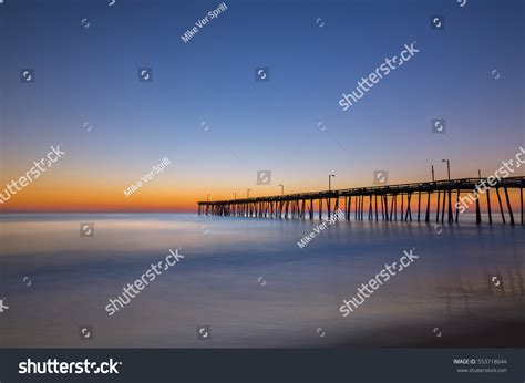 Long Exposure Sunrise Nags Head Pier Stock Photo 553718644 | Shutterstock