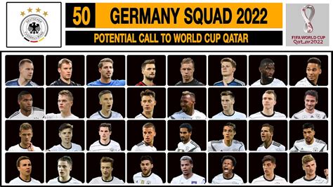 GERMANY SQUAD TO WORLD CUP QARAR 2022 - YouTube