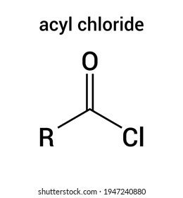 Chemical Structure Acyl Chloride Acid Chloride Stock Vector (Royalty Free) 1947240880 | Shutterstock