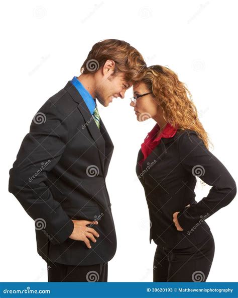 Business Coworkers Butting Heads Stock Image - Image of background, attitude: 30620193